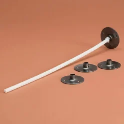 Round wick holder with hole