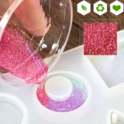 Shiny biodegradable glitter for scented creations