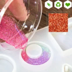 Shiny biodegradable glitter for scented creations