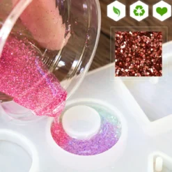 Shiny biodegradable glitter for scented creations