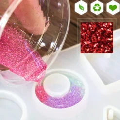 Shiny biodegradable glitter for scented creations