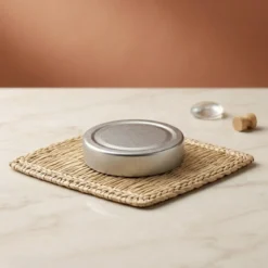 Silver lid for 212 ml jar