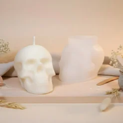 Skull candle mould - Silicone