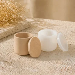 Smooth pot mould S for Jesmonite creations - Silicone