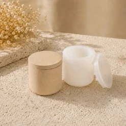 Smooth pot mould S for Jesmonite creations - Silicone