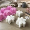 Snowflake candle mould - Silicone
