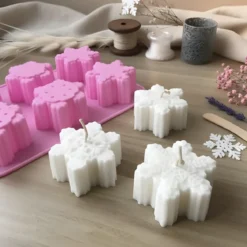 Snowflake candle mould - Silicone