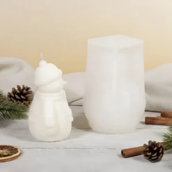 Snowman candle mould - Silicone