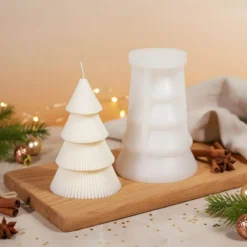 Straight fir tree candle mould - Silicone
