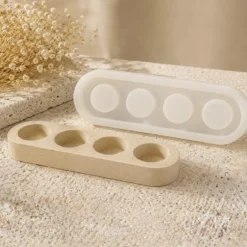 Tealight holder mould for Jesmonite creations - Silicone