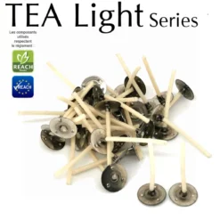 TEA LIGHT waxed cotton wicks for tealights