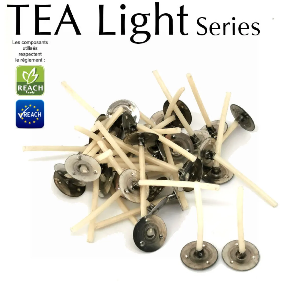 TEA LIGHT waxed cotton wicks for tealights
