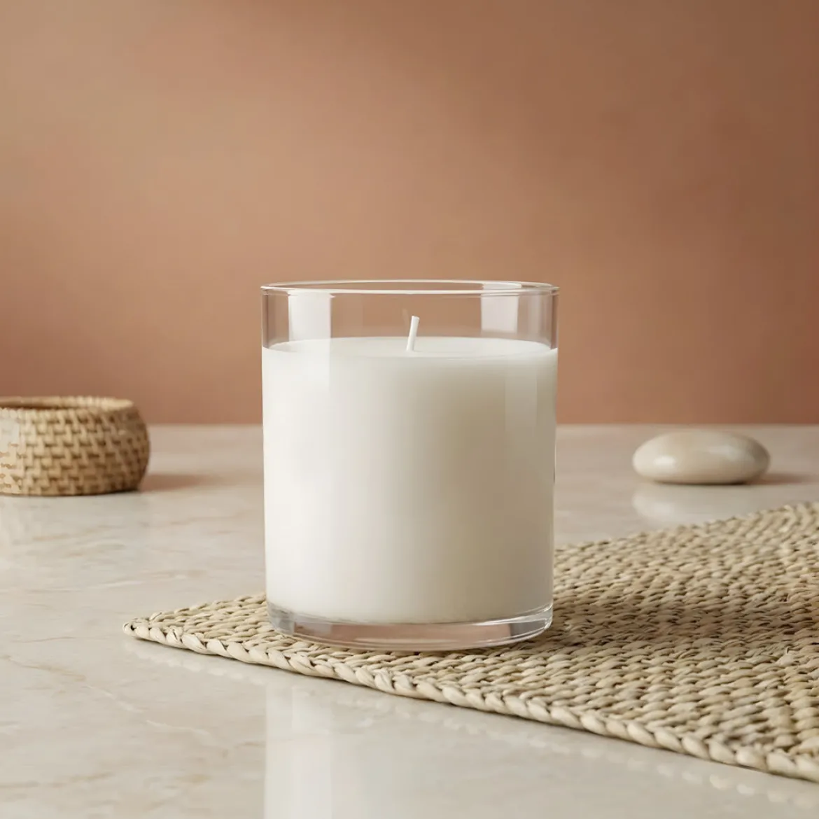 Transparent candle glass - 450 ml