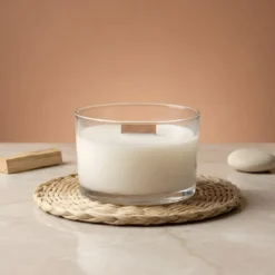 Transparent candle glass - 730 ml