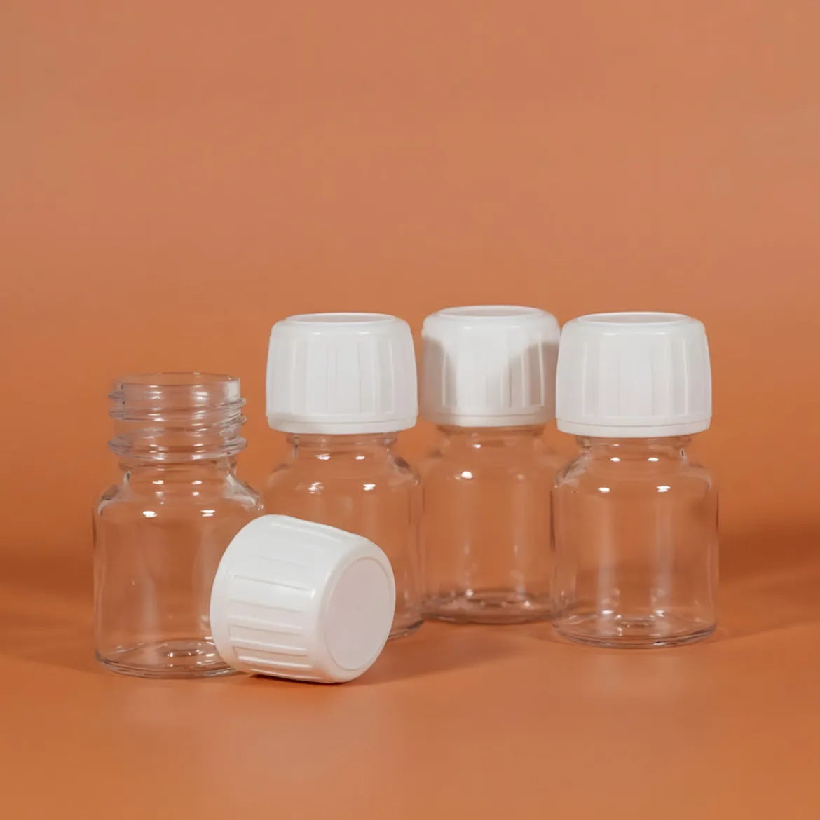 Transparent PET pharma bottle - 30 ml