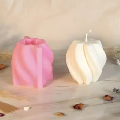 Twist candle mould - Silicone