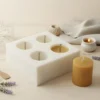 4 votive candles mould - Silicone