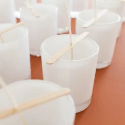 Wooden wick centerer